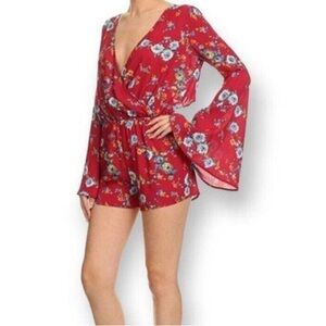 ALUNA LEVI ONTWELFTH BURGUNDY ROMPER